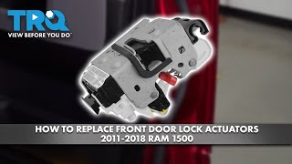 Fixing Failing Door Latches and Locks on 2002-2024 Dodge Ram & Ram ...