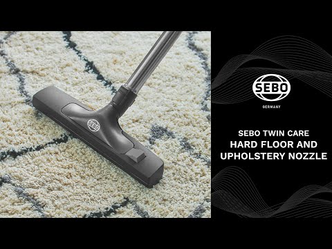 SEBO Twin Care - Hard Floor Nozzle with Integrated Upholstery Nozzle