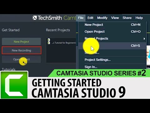 Getting Started with Camtasia Studio | Camtasia Studio 9 Tutorials for Beginners #02 | SimplyInfo