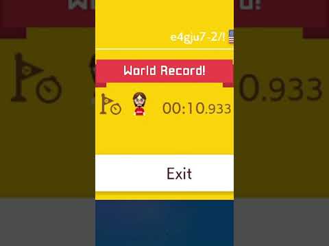 Thwomp Terror Taking Back the World Record Speed Run from BuBubbi Super Mario Maker 2 #shorts