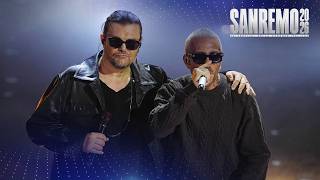 Sanremo 2026 - Luchè e Gianluca Grignani cantano Falco a metà