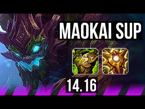MAOKAI & Karthus vs RELL & Lux (SUP) | 1100+ games, 1/5/32 | EUW Master | 14.16