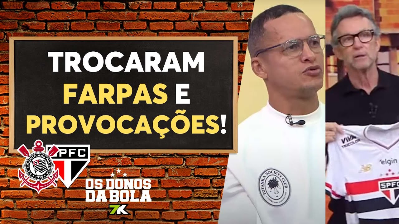 Neto e Souza trocam farpas sobre tradições de Corinthians e São Paulo na Libertadores; VEJA