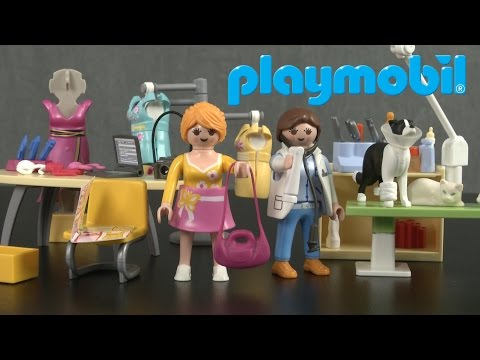 City Life Vet Visit & Fashion Boutique Carry Cases from Playmobil