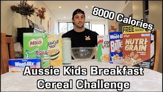 8000 Calorie Aussie Kid Breakfast Cereal CHALLENGE | My biggest failure