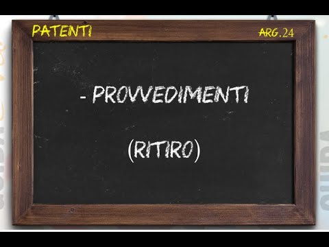 SANZIONI ACCESSORIE : RITIRO, SOSPENSIONE, REVISIONE E REVOCA PATENTE