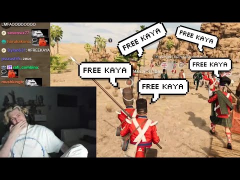 xQc Dies Laughing at Stream Snipers in his Game Screaming "Free Kaya" in Voice Chat