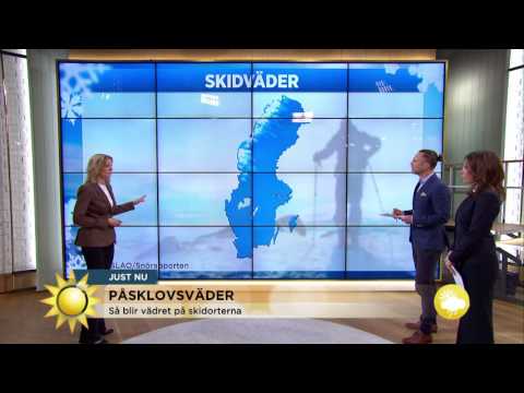 Så bra blir skidvädret i påsk - Nyhetsmorgon (TV4)