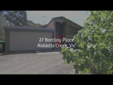 27 Barclay Place, Riddells Creek, VIC 3431, 3房, 2浴, 独立屋