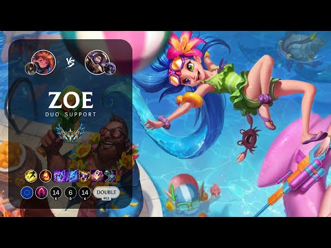 Zoe Support vs Blitzcrank - EUW Challenger Patch 13.1