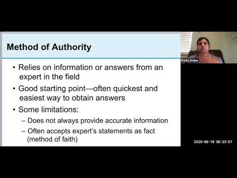 Research Methods Chapter 1 (Introduction) Lecture