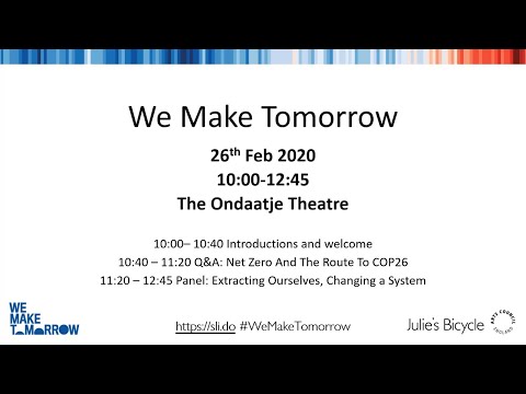 We Make Tomorrow - morning