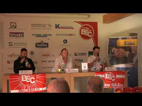 Pressekonferenz; Bahlinger SC - SV Stuttgarter Kickers 1:1 (1:0)