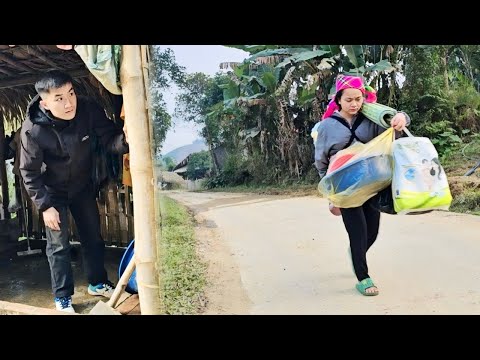 The single mother began to leave Yen Chi village to find a new place to live