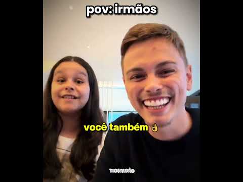 ele desafiou a irmã na rima kkkkk l #humor #engraçado #irmãos #shorts