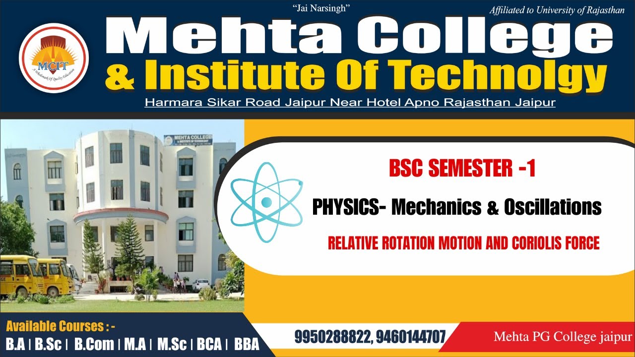 RELATIVE ROTATION MOTION AND CORIOLIS FORCE