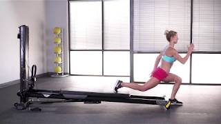 Reverse Lunge (Closed and Open Glideboard)
