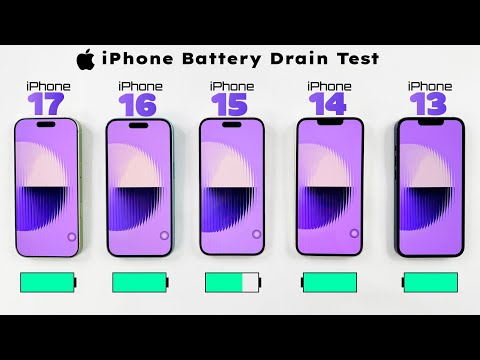 iPhone 17 vs 16 vs 15 vs 14 vs 13 - iOS 26.1 Real Life Battery DRAIN Test 🔋🔥
