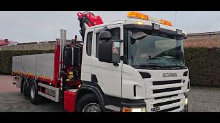 Camion plateau Scania P270 6x2 CRANE FASSI F165 | Image 4 - Autoline