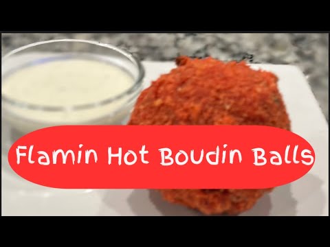 Flamin Hot Boudin Balls with Jalapeños!