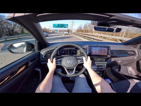 New Volkswagen T-Roc R-Line Cabriolet 2022 Test Drive POV