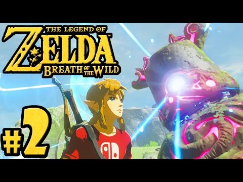 The Legend of Zelda Breath of the Wild PART 2 - Switch Gameplay Walkthrough - Guardian Attack!