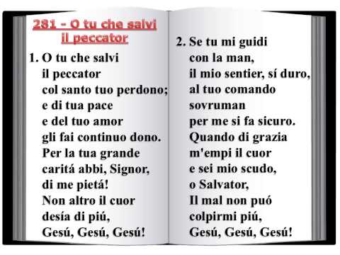 281 O tu che salvi il peccator - Innario Chiesa Cristiana Avventista del Settimo Giorno 2014