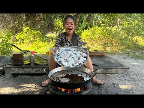 Fried Bullfrog With Chili Cook Recipe and Eat