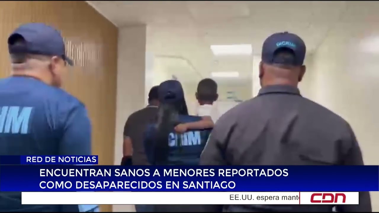 Encuentran sanos a menores reportados como desaparecidos en Santiago