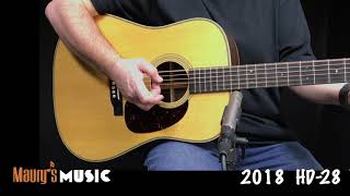 Video thumbnail for The 2018 Martin HD-28 vs 2018 Martin HD-35 at Maury’s Music by Maury's Music