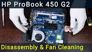 HP ProBook 450 G2 disassembly and fan cleaning