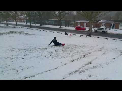 Fun day with Snow in Weoley castle Alwold Road(2)