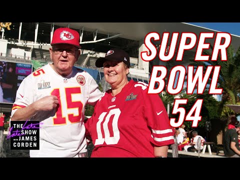 James Corden's Parents Crash Super Bowl LIV
