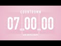 7 Hour Countdown Timer Flip Clock With Simple Beeps