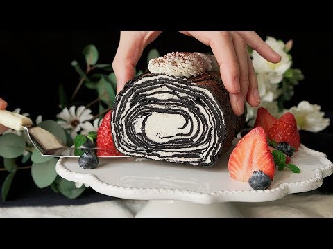 【もっちり濃厚】チョコクレープロール🍫