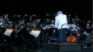 John Williams conducts orchestra at Universal Orlando's Wizarding World of Harry Potter