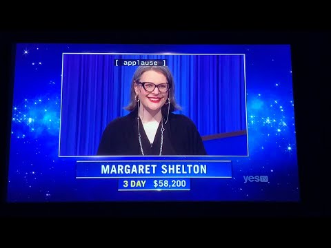 Jeopardy, intro & 1st Daily Double already...again 😂  - Margaret Shelton Day 4 (3/4/22)