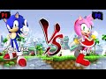 Sonic VS Amy Rose I Sonic Battle JUS MUGEN V3