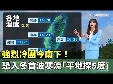 強烈冷團今南下！　恐入冬首波寒流「平地探5度」