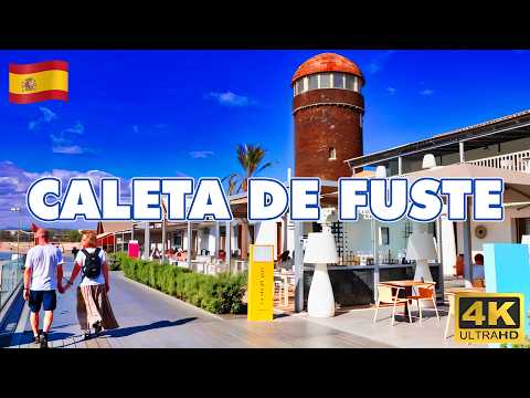 Caleta de Fuste,Fuerteventura : COMPLETE Walking Tour | Beaches, Town, and Centro Comercial!