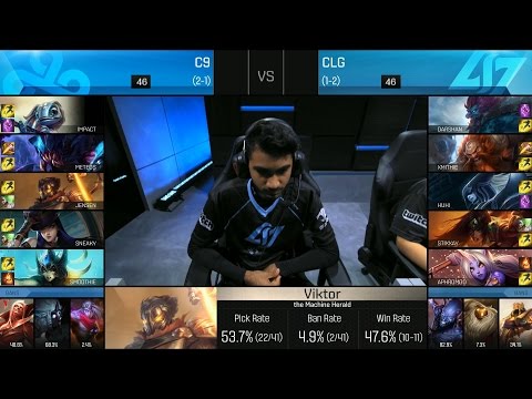 CLG vs C9 Game 2 Highlights - COUNTER LOGIC GAMING vs CLOUD9 NA LCS Week 2 Summer 2016