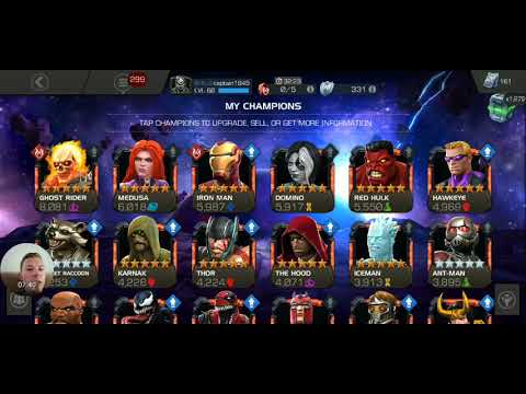 5 star Red Hulk, Hood and Venom rank up