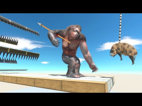 Hanging Pig Double Trap - Animal Revolt Battle Simulator