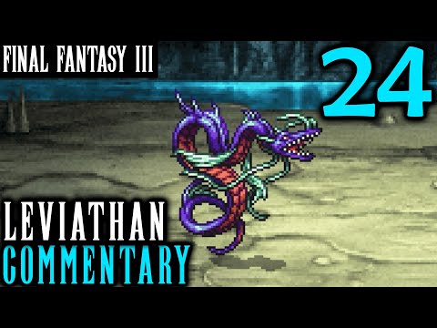 Leviathan Battle: Final Fantasy III Pixel Remaster Walkthrough Part 24 - Lake Dohr Summon