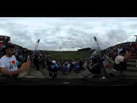 "Mirá la hinchada de Gimnasia y Tiro en 360º" Barra: La Dale Albo &bull; Club: Gimnasia y Tiro