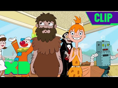 Meet Candace's Boyfriend From 27,000 B.C. | Phineas and Ferb | Full Scene | @disneychannel