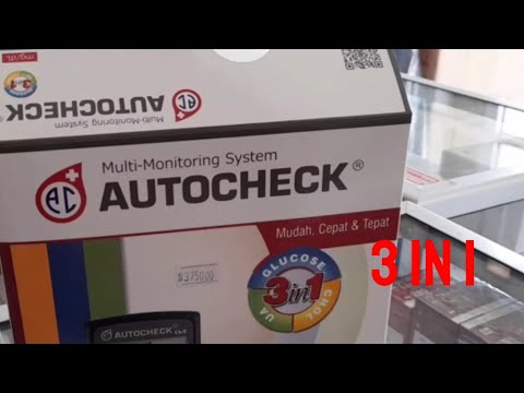 CARA MENGGUNAKAN AUTOCHECK 3 IN 1, ALAT TES GULA DARAH