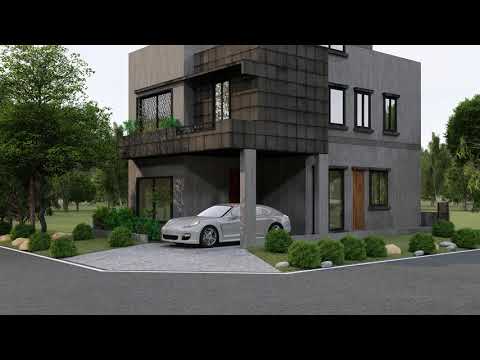 5 MARLA HOUSE 3D WALKTHROUGH | SMALL HOUSE ARCHITECTURE DESIGN Video