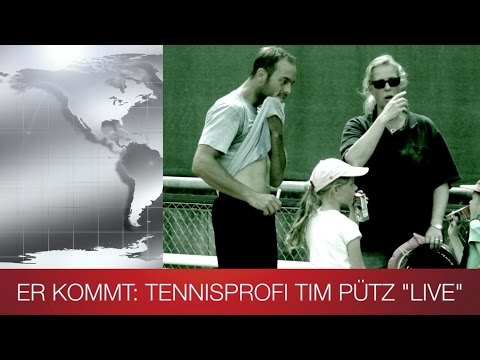 Tim Pütz Tennisprofi - Schaukampf, Interview, Autogrammstunde direkt nach den US Open in Hessen