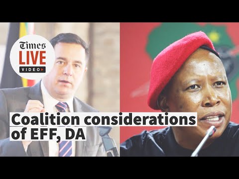 Coalition politics The EFF says “Die Stem” must go, while DA focuses on shared values